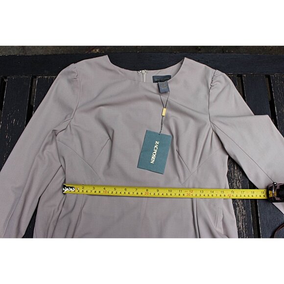 New w/Tags - Zac Posen Designer Tailored Sheath Dress in Stretch Wool - 10 - Picture 8 of 13